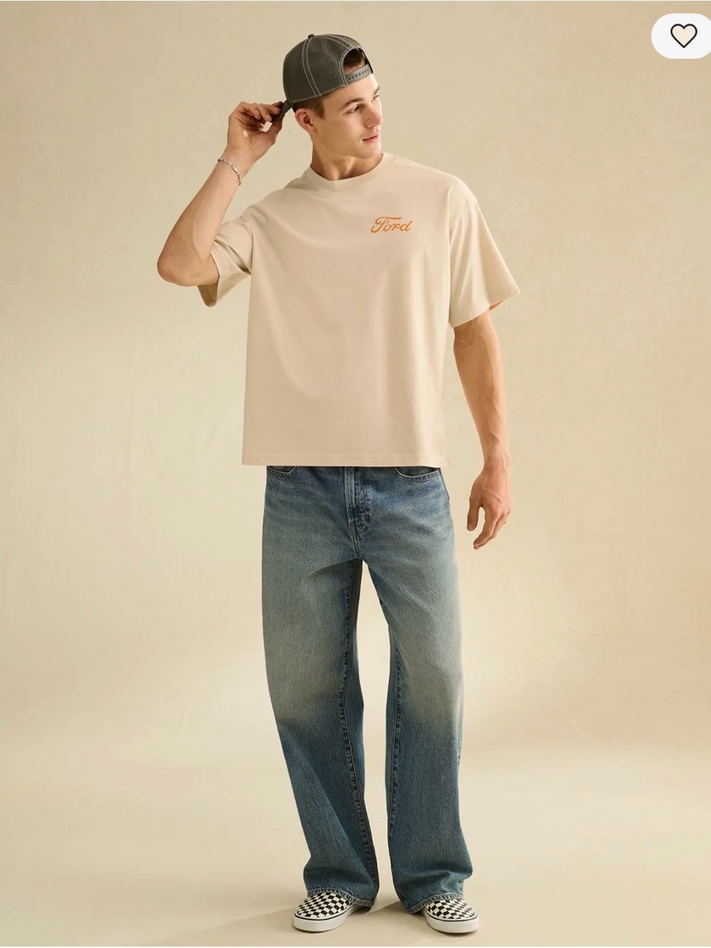 NWT AEO Miller High Life Boxy Fit Tee XL tall